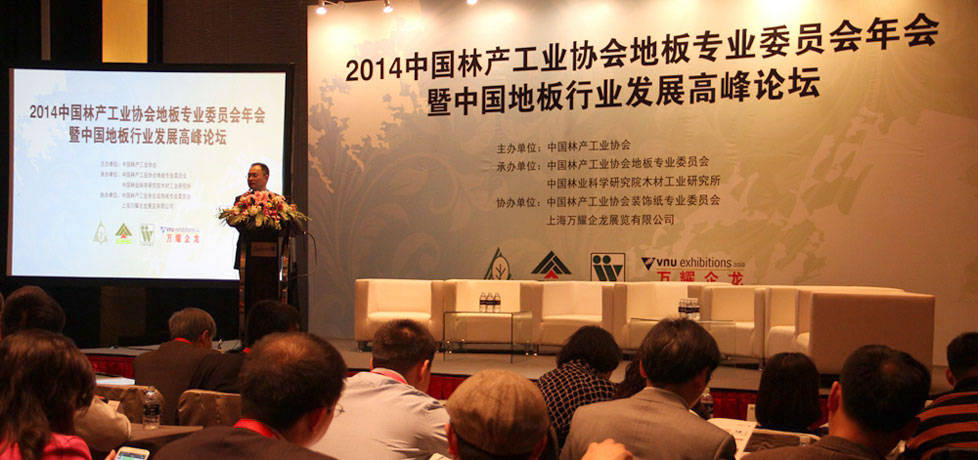 2014中國(guó)林產(chǎn)工業(yè)協(xié)會(huì)地板專業(yè)委員會(huì)年會(huì)暨中國(guó)地板行業(yè)發(fā)展高峰論壇現(xiàn)場(chǎng)嘉賓發(fā)言
